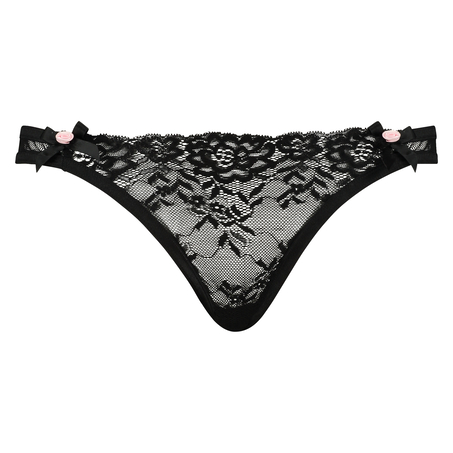 Knickers Cleo tanga, Negro