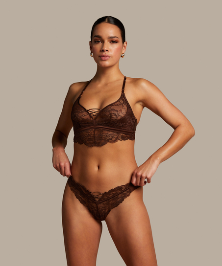 Bralette Patrice, Marrón