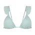 Top de bikini triangular Fiji, Azul