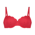 Top de bikini no preformado Lunares, Rosa