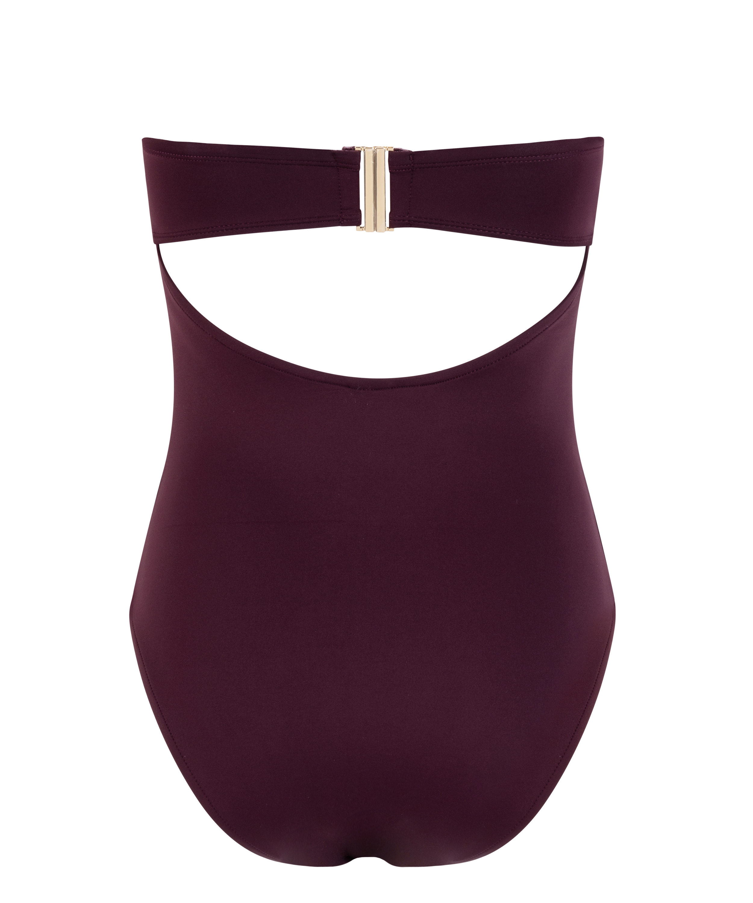 Bañador bandeau de neopreno, Morado, main