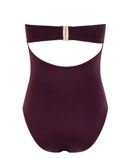 Bañador bandeau de neopreno, Morado