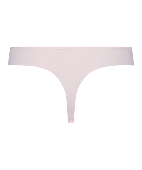 Tanga invisible Stripe mesh, Rosa