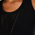Camiseta sin mangas redonda HKMX, Negro