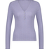 Top de pijama Henley, Morado