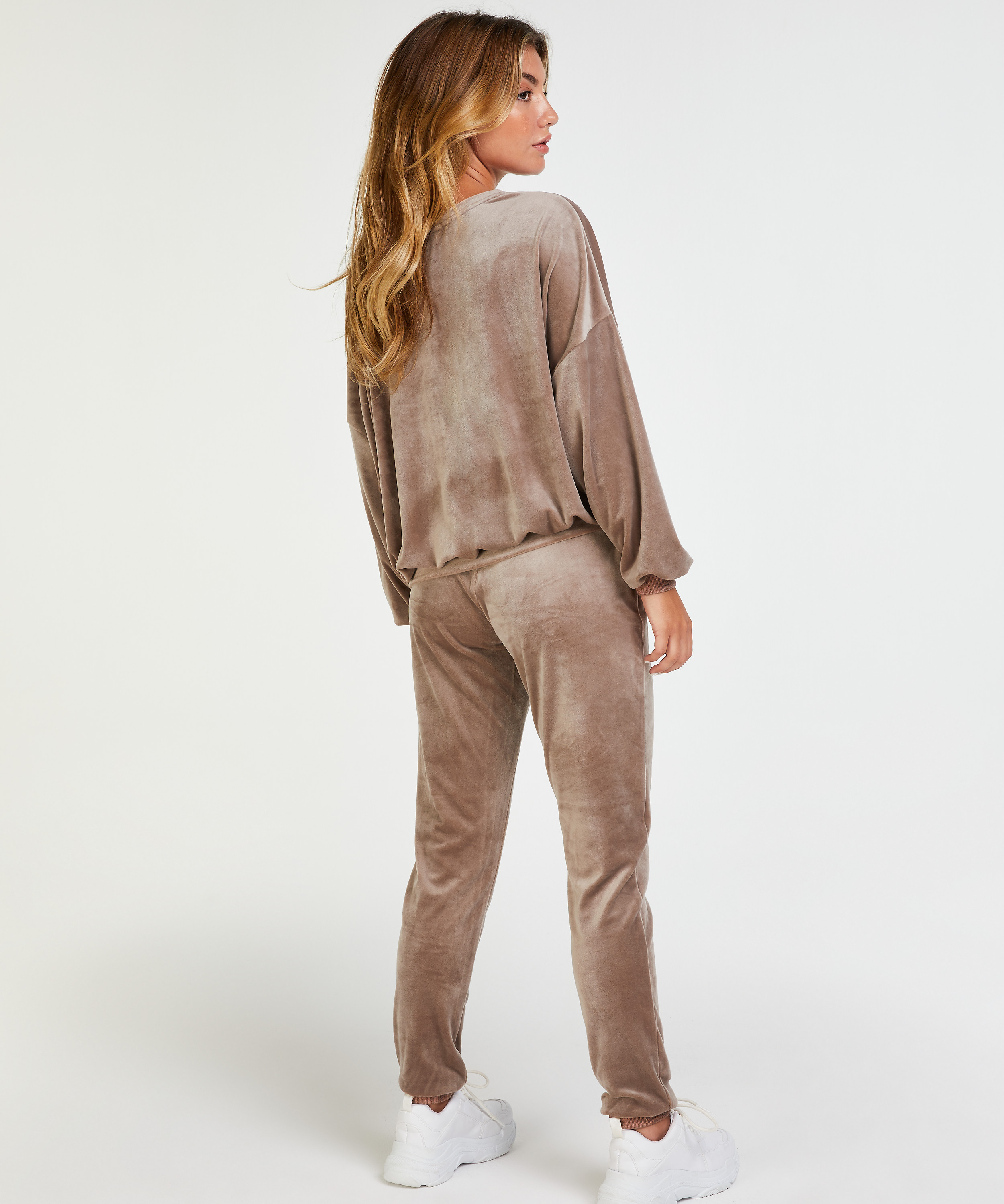 Top de terciopelo Lurex, Marr&oacute;n, main