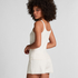 Short en pointelle, Blanco