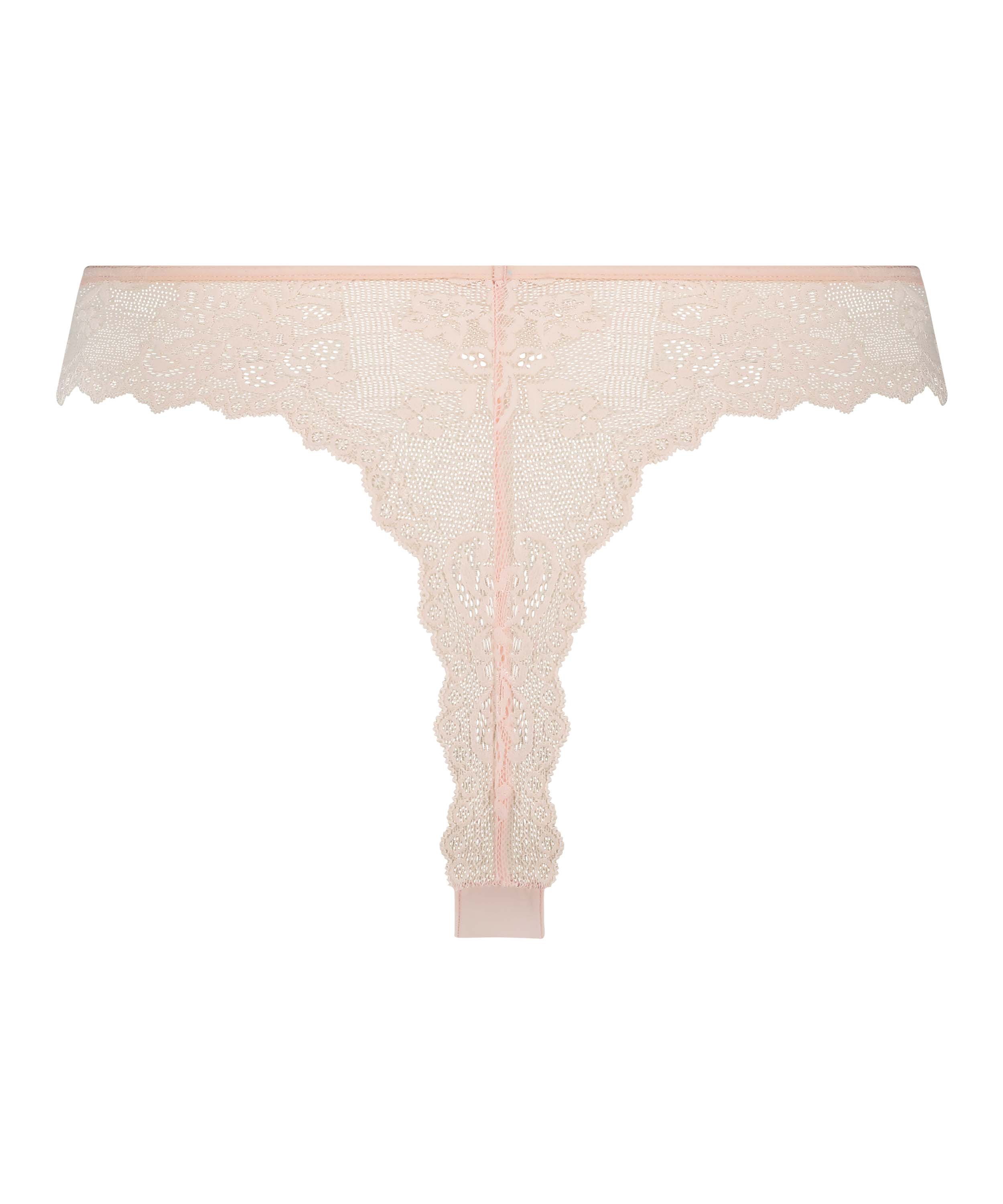 Invisible Tanga Lace Back, Rosa, main