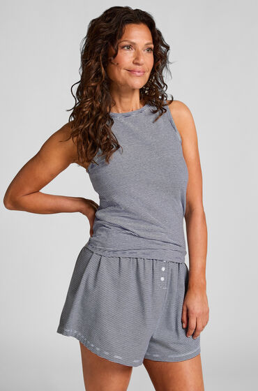 Hunkemöller Conjunto de pijama con camiseta sin mangas de punto jersey Azul