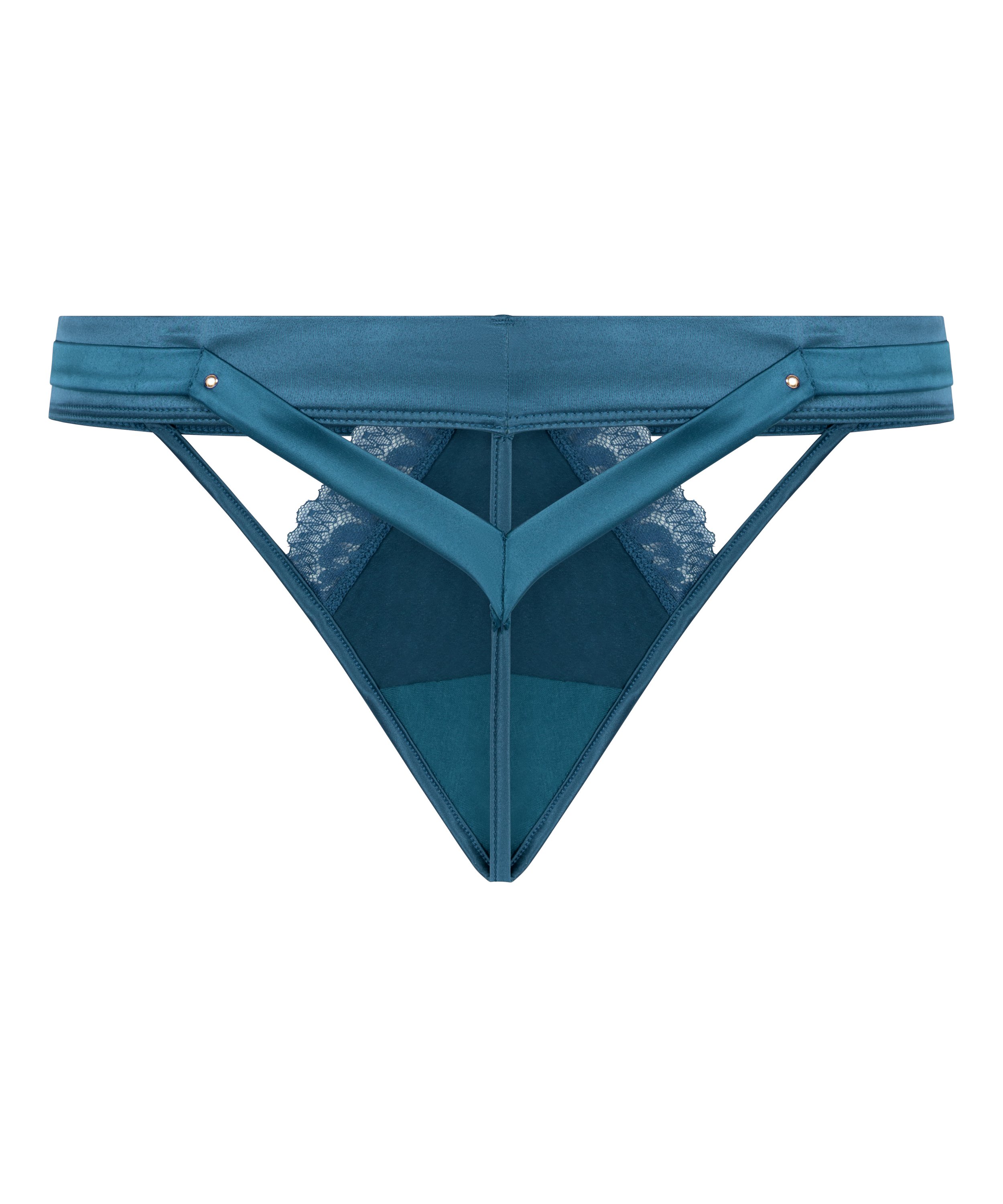 Tanga de talle alto Marjolein, Azul, main