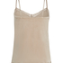 Camiseta top Velours Lace, Beige