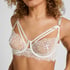 Sujetador Longline Kristina con Aros Sin Relleno, Blanco