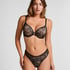 Sujetador de aros push-up acolchado Lea, Negro