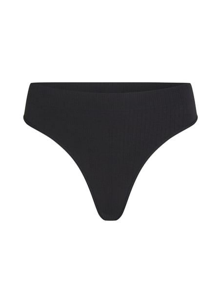 Tanga de tiro alto Dianne, Negro