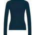 Top V-neck long sleeves, Azul