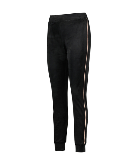 Pantalón de jogging de terciopelo, Negro