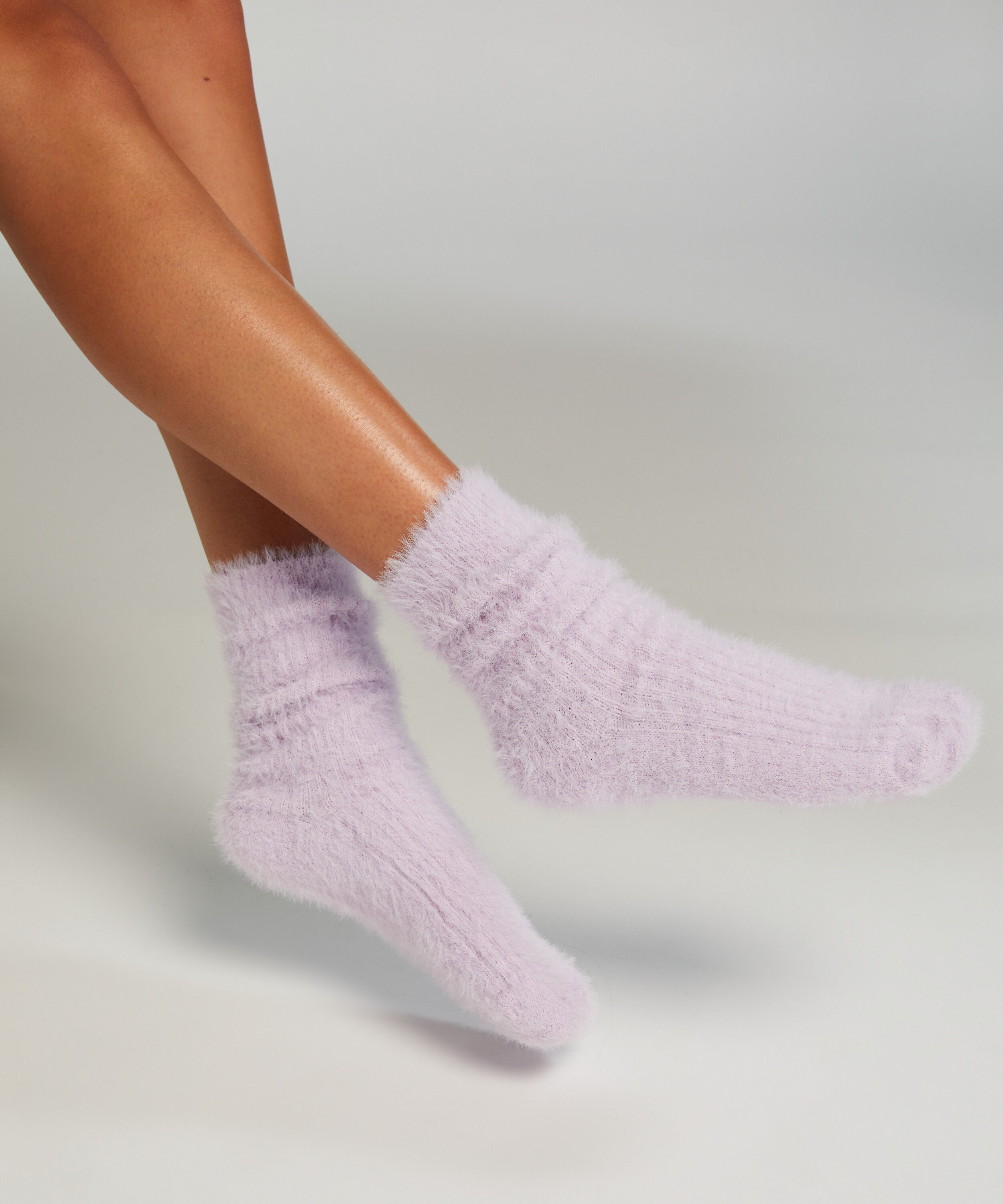 Calcetines Fluffy, Morado