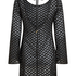 Vestido de playa de ganchillo, Negro