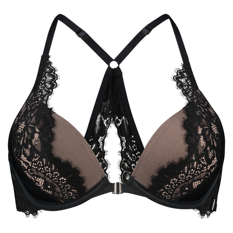 Sujetador push-up de aros preformado Nightshade Doutzen, Negro