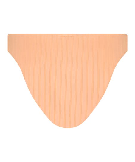 Braguita de bikini de pierna alta Gili Rib, Naranja