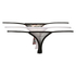 3-pack thongs mesh, Negro
