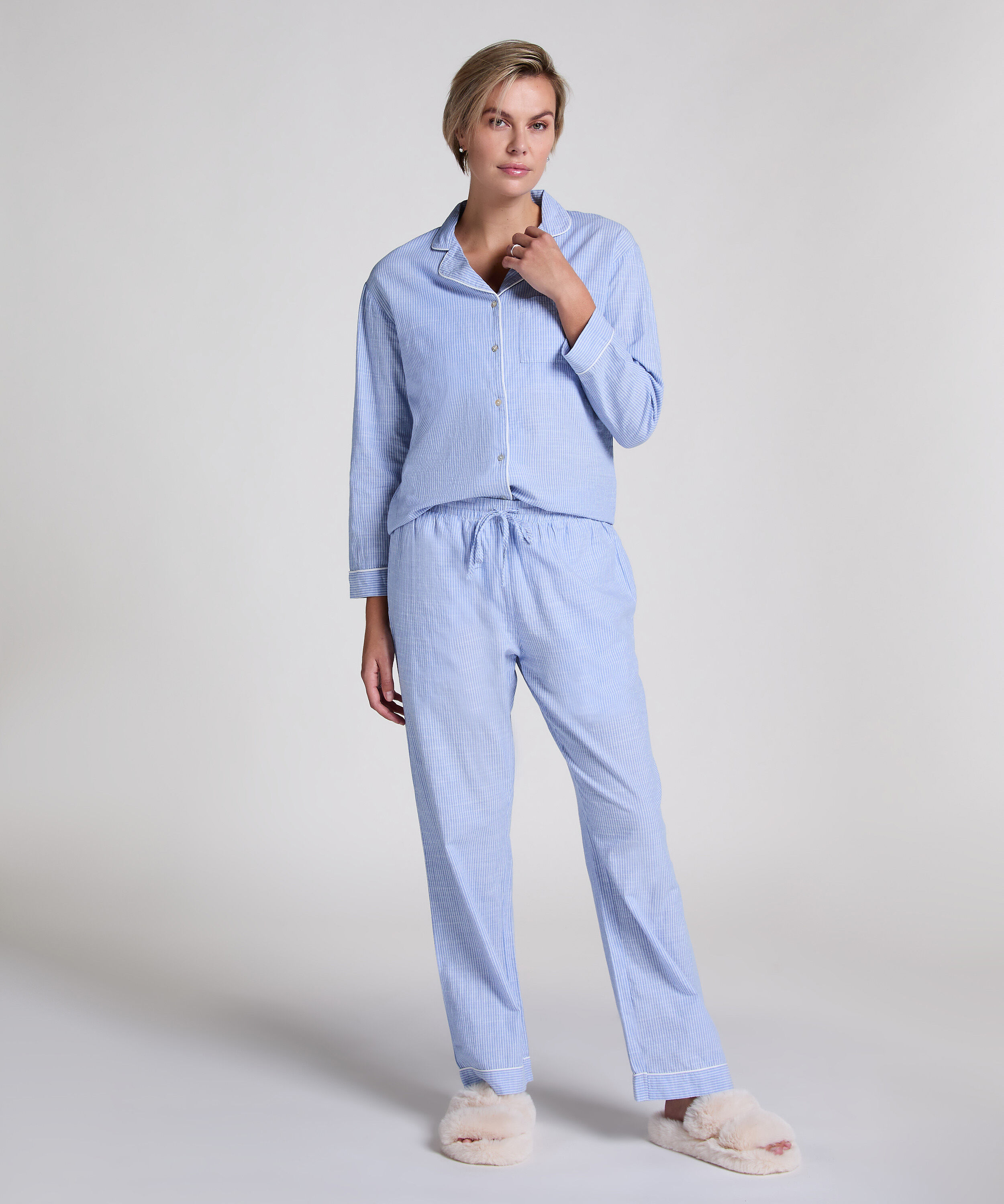 Petite Pantalón de pijama de algodón, Azul