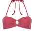 Top de bikini bandeau Lanai, Rosa