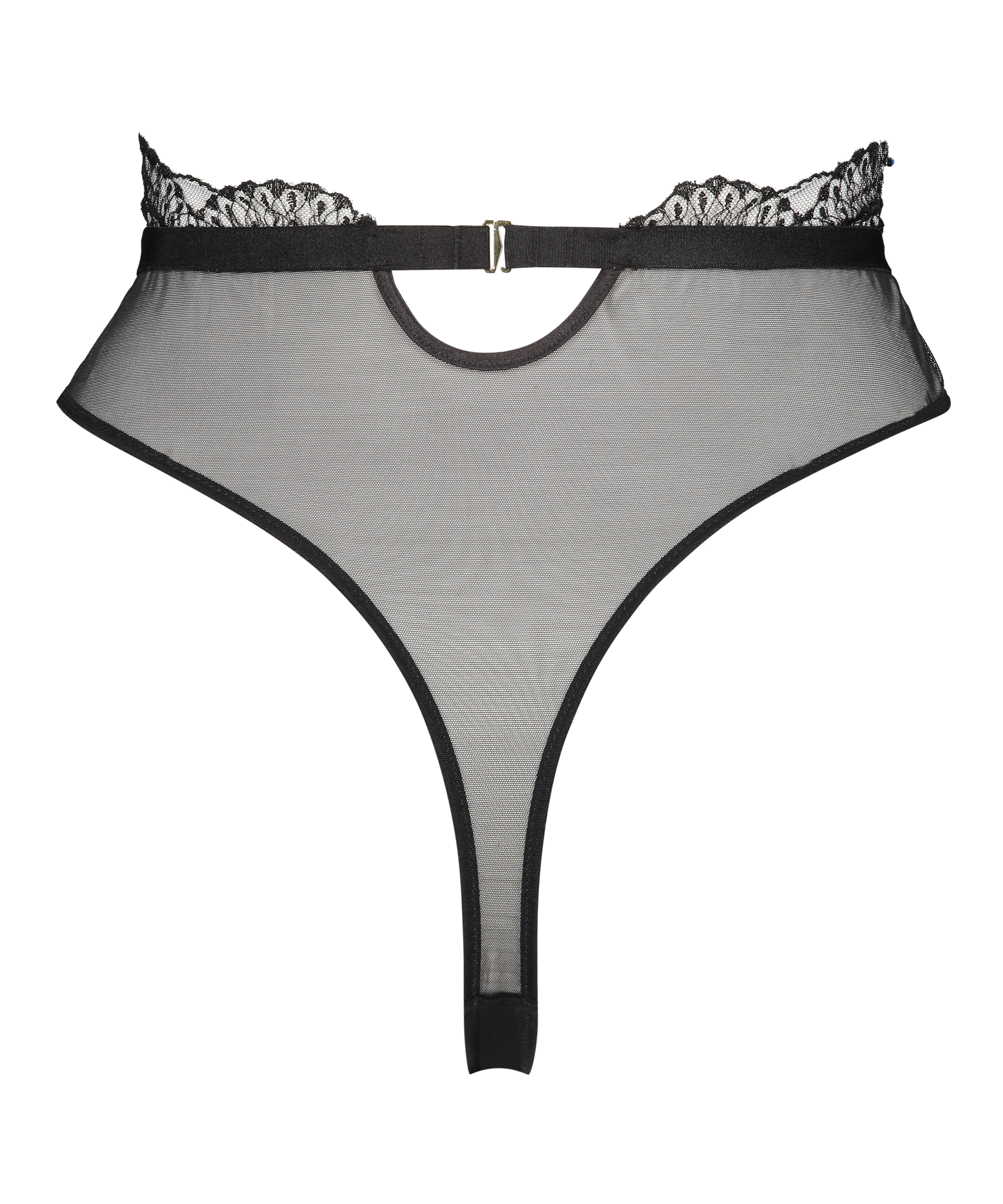 Tanga de tiro alto Akira, Negro, main