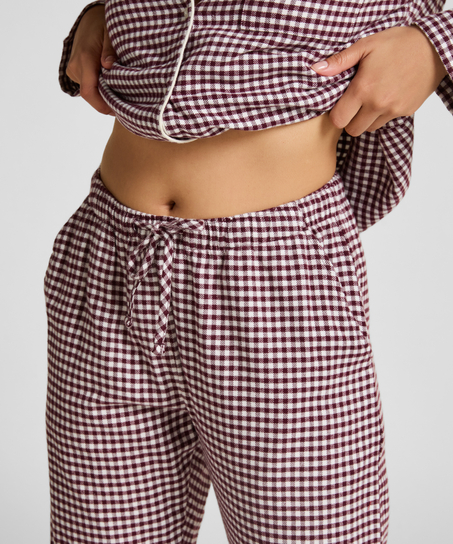 Pantalones de pijama de franela, Morado
