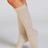 1 par de calcetines de punto, Beige