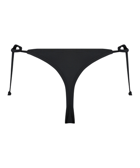 Pantalón de bikini y tanga Luxe, Negro