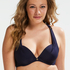 Top de bikini con aros preformado Sunset Dreams Copa E +, Azul