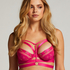 Sujetador longline de aros no preformado Sadie, Rosa