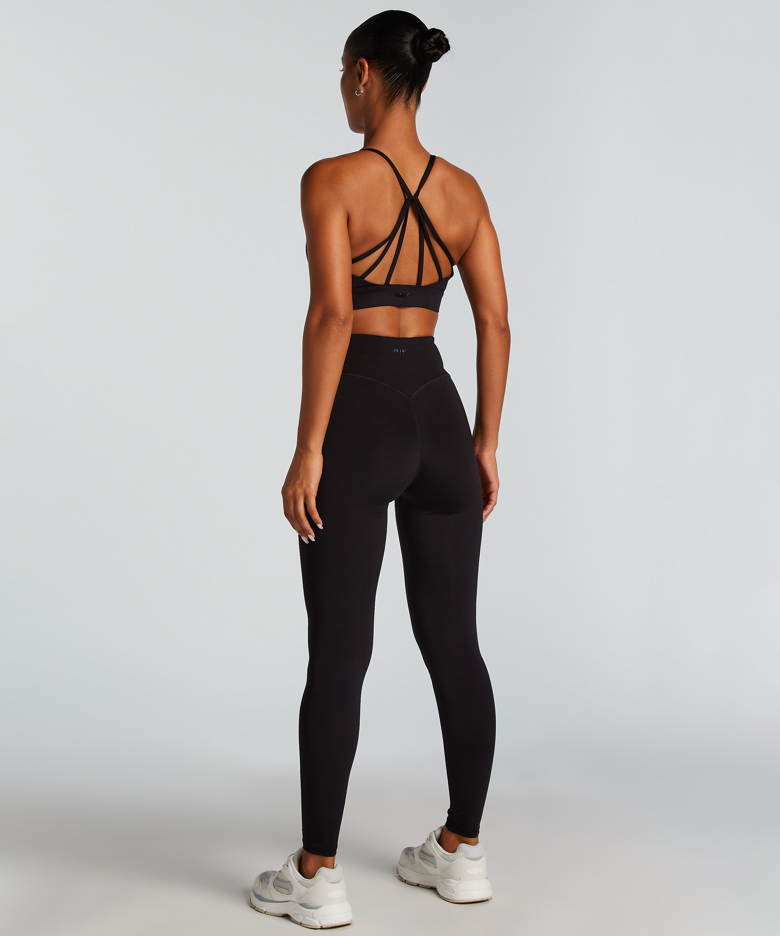 HKMX Sujetador deportivo de nivel 1, Negro, main