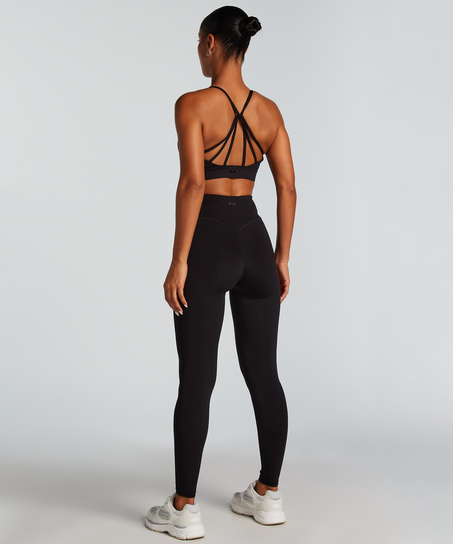 HKMX Sujetador deportivo de nivel 1, Negro