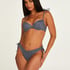 Top de bikini con aros preformado Seychelles, Azul
