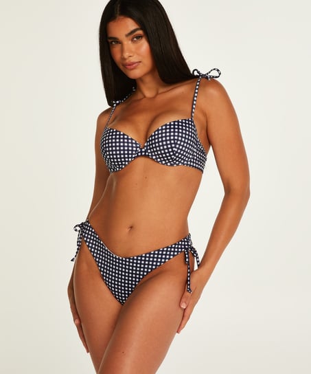 Top de bikini con aros preformado Seychelles, Azul