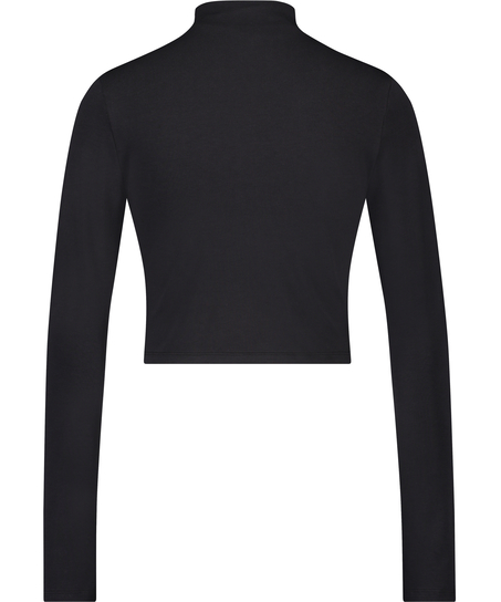 Top corto Lia HKM x NA-KD, Negro