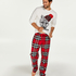Conjunto de pijama para hombre, Rojo