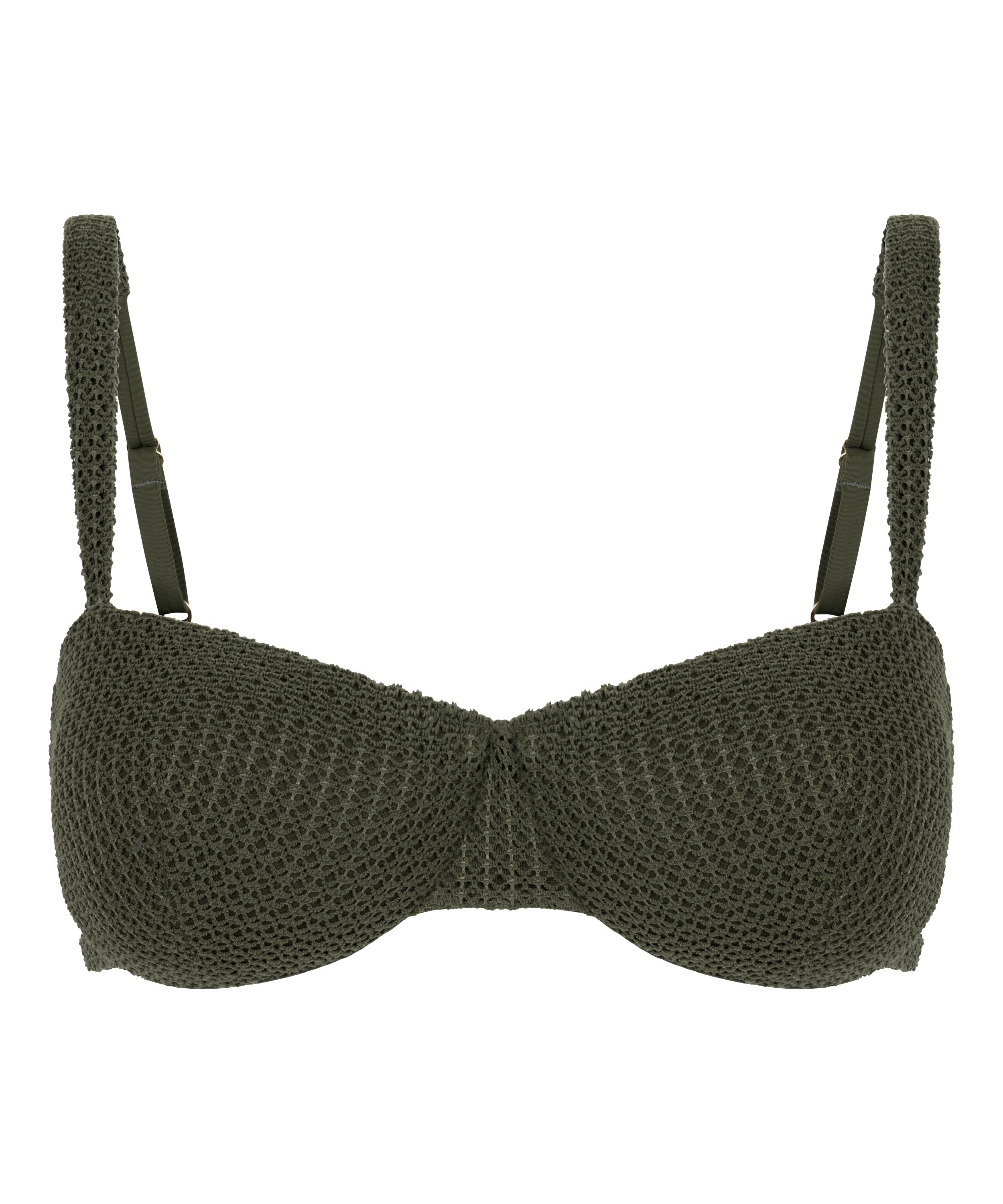 Top de bikini sin relleno con aros Cairo, Verde, main