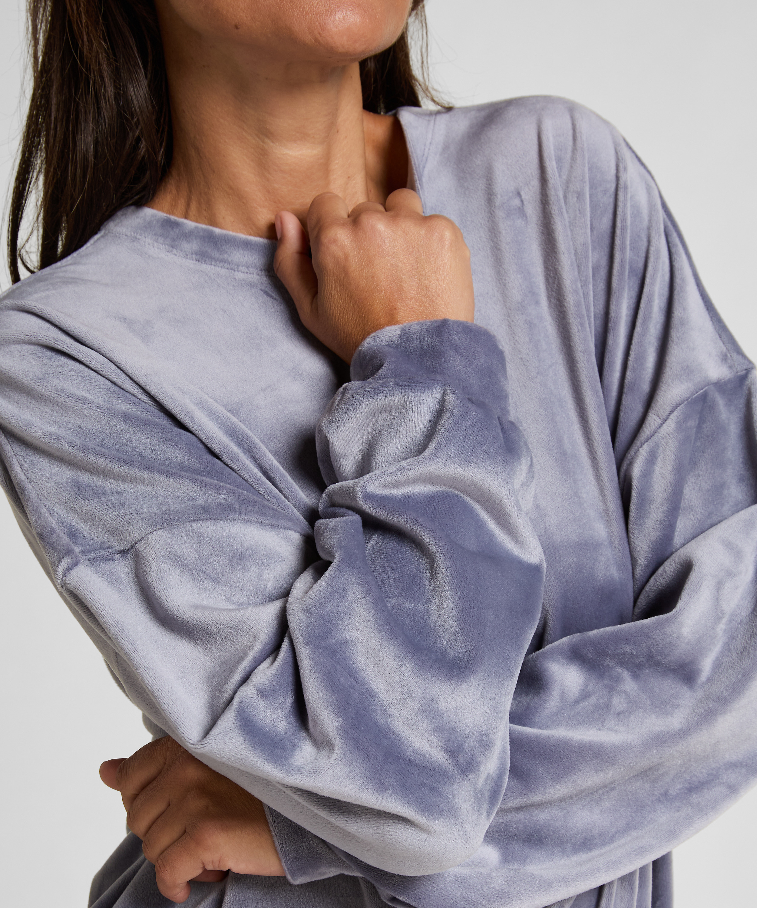 Top de terciopelo, Azul, main