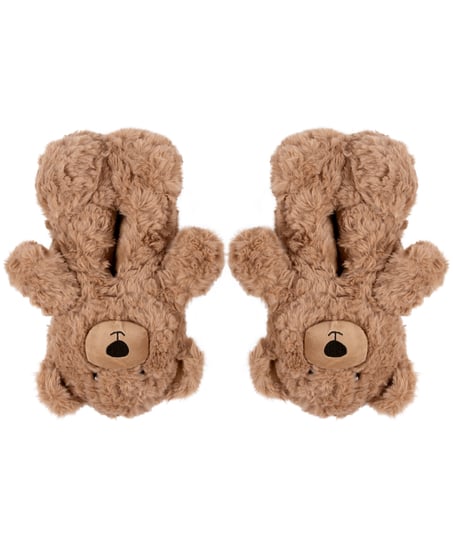 Pantuflas Teddy Bear, Beige