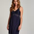 Vestido lencero Nora Lace, Azul