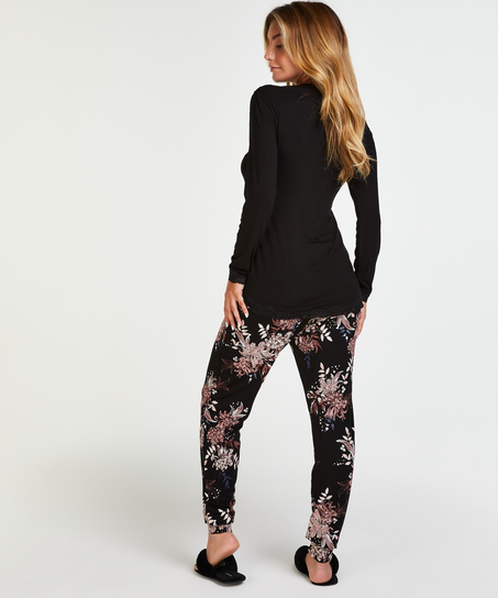 Conjunto de pijama de lactancia, Negro