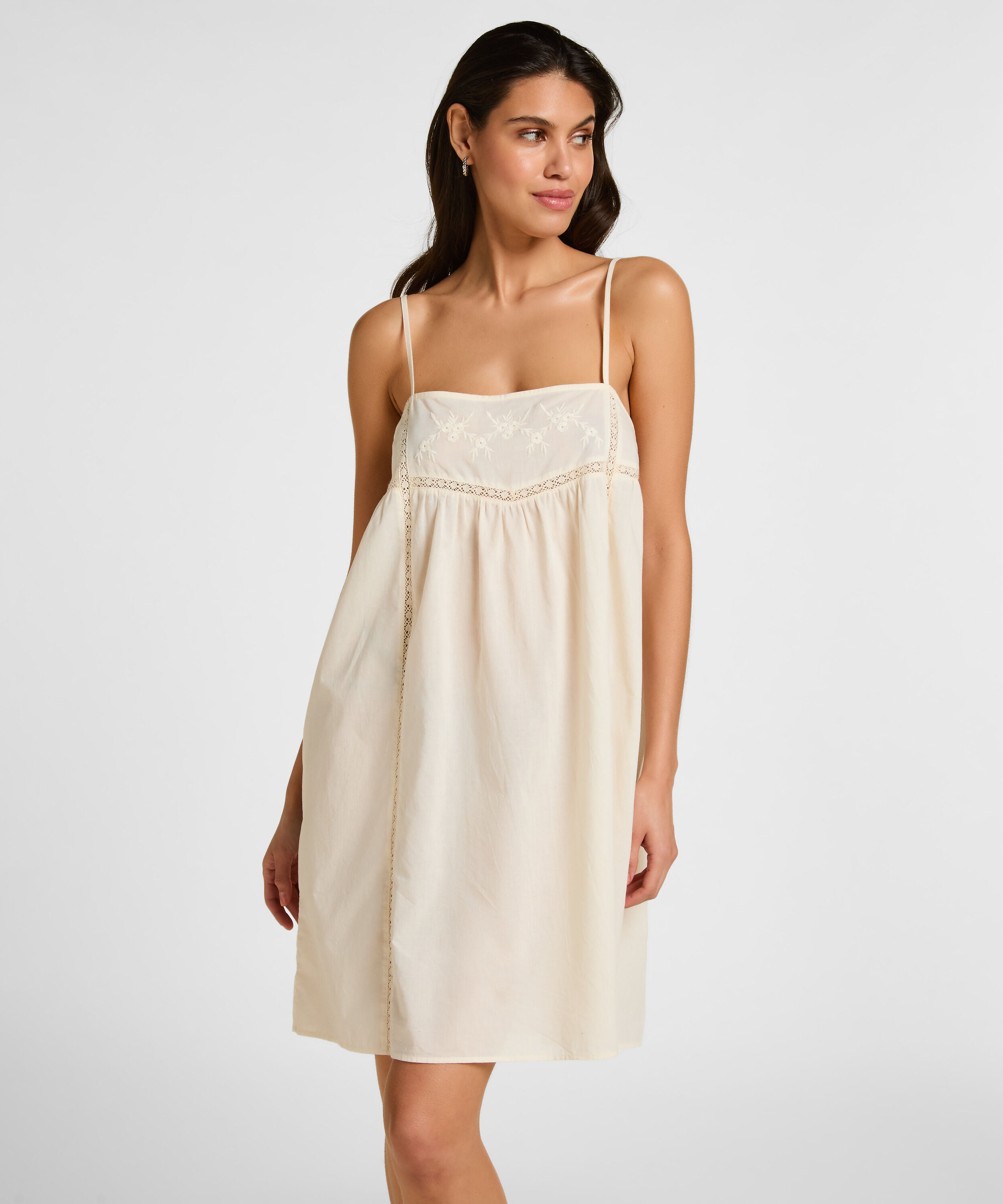 Slipdress Embroidery, Blanco Slipdress Embroidery, Blanco