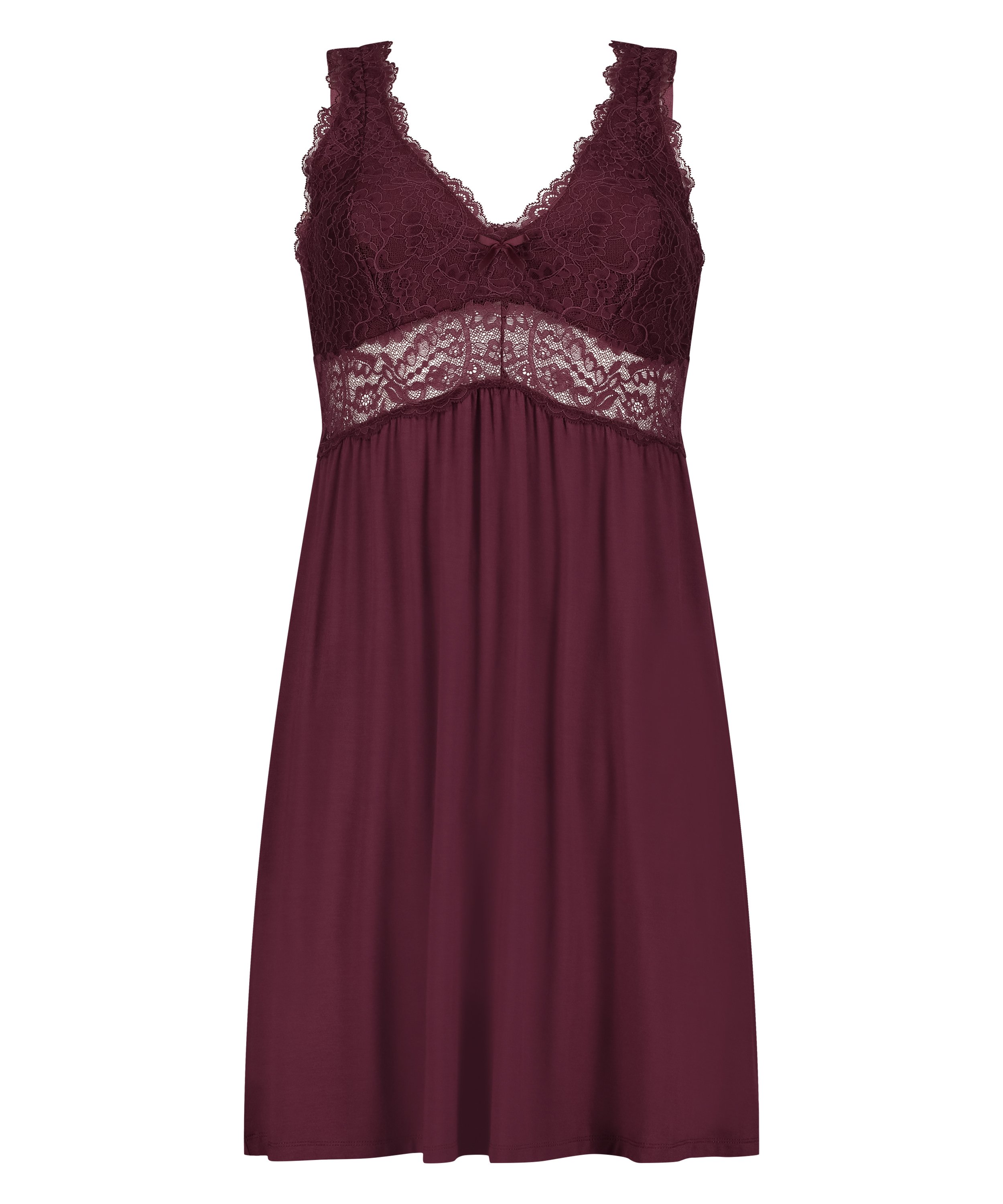 Vestido lencero Nora Lace, Morado, main