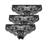 Lote de 3 braguitas brasileñas Chelsea, Negro