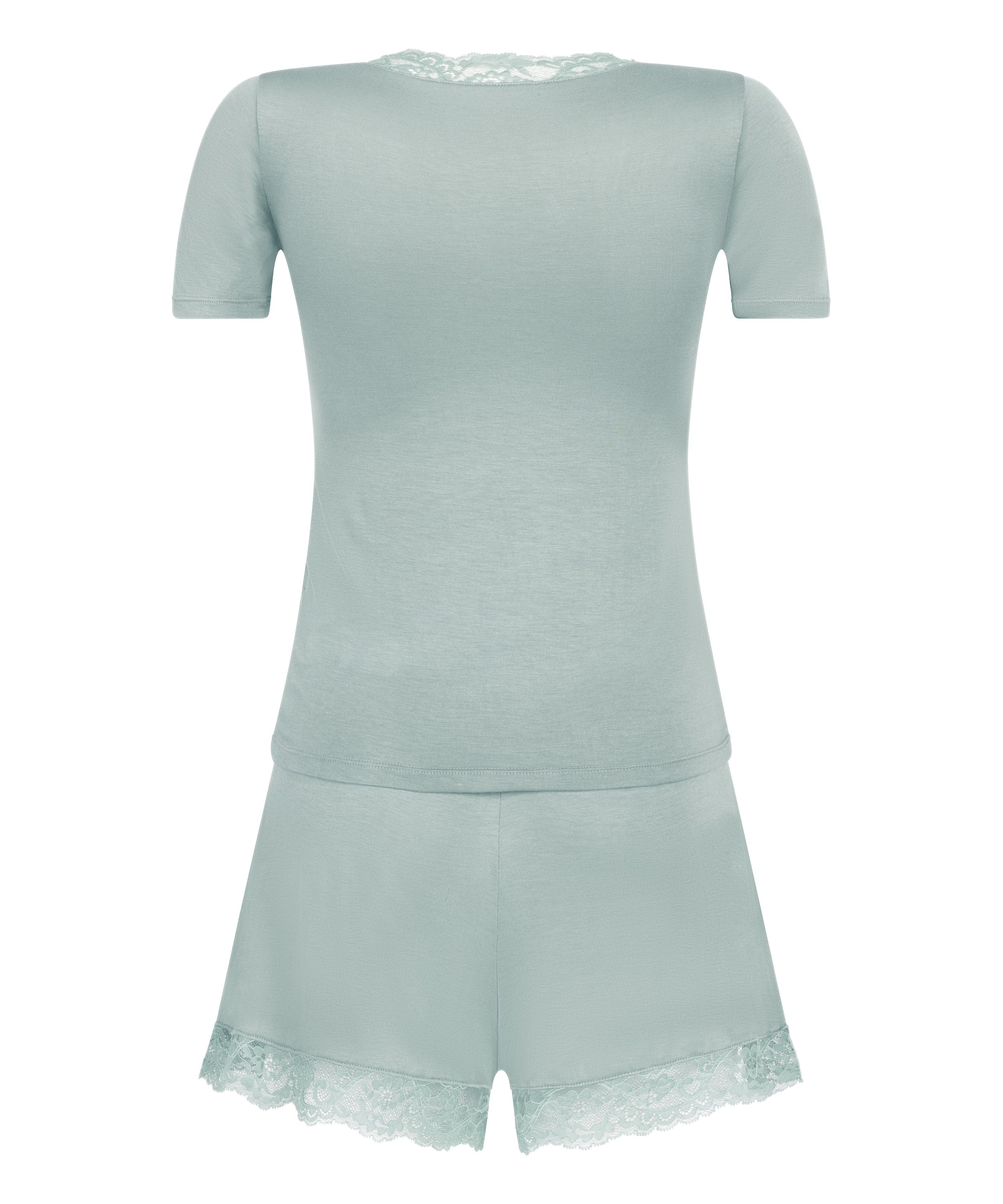 Conjunto de pijama en punto, Verde, main