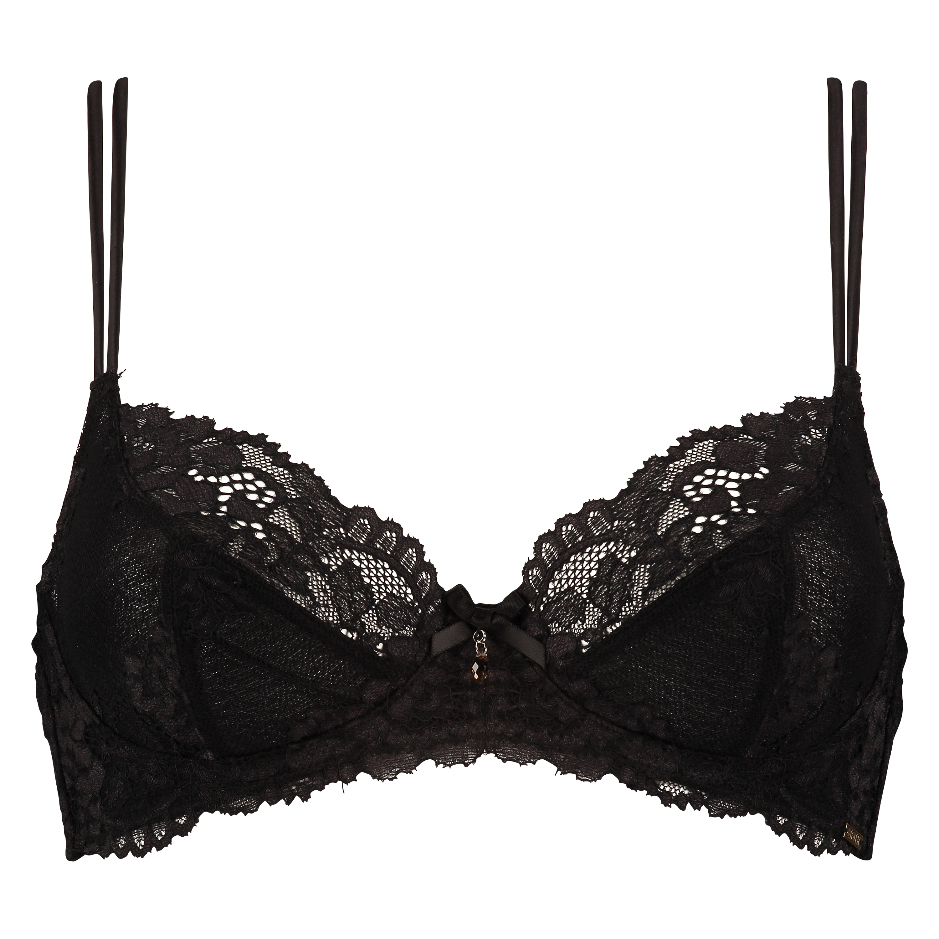 Non-padded underwired bra Jolie, Negro, main