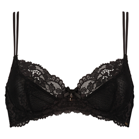 Non-padded underwired bra Jolie, Negro